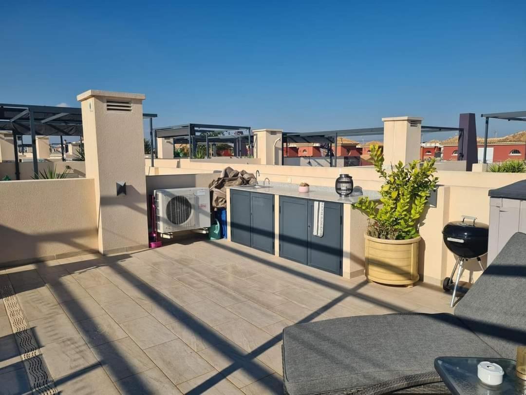 Higuericas Costa 222 Haerlig Takterrass Med Havsutsikt - Pool Och 250M Till Stranden Torre de la Horadada Exterior foto